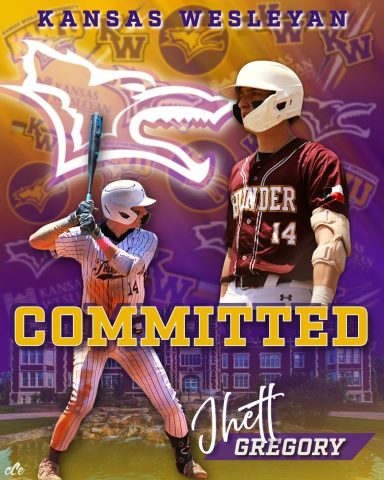Committed to Kansas Wesleyan Jett Gregory committed to Kansas Wesleyan
